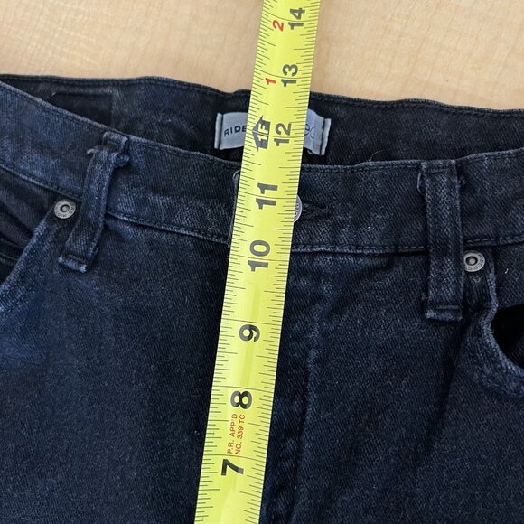 Riders Women's Relaxed Fit Black Denim Jeans Size 10M High Rise Stretch Straight - Picture 9 of 10